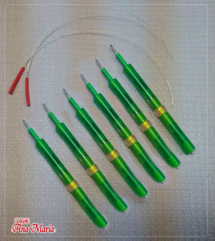 Agulhas Para Bordado Ponto Russo – Nº3 – Verde – Kit 6 Un