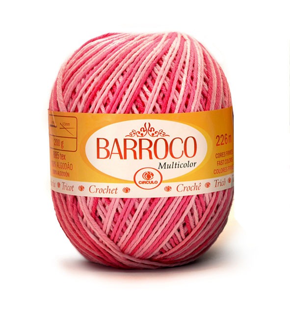 Barbante Barroco Multicolor 400g -kit 10un