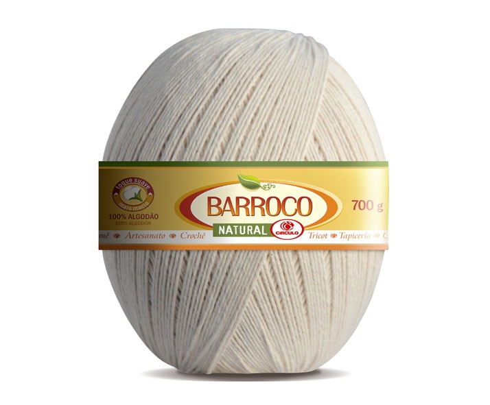Barbante Barroco Natural Nº10 – Kit 3 Unidades
